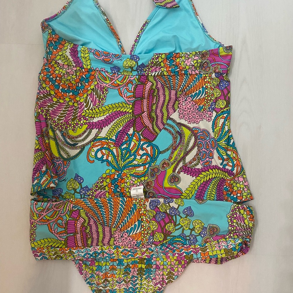 Nwot Trina  turk coral reef tankini ring set - Picture 5 of 8